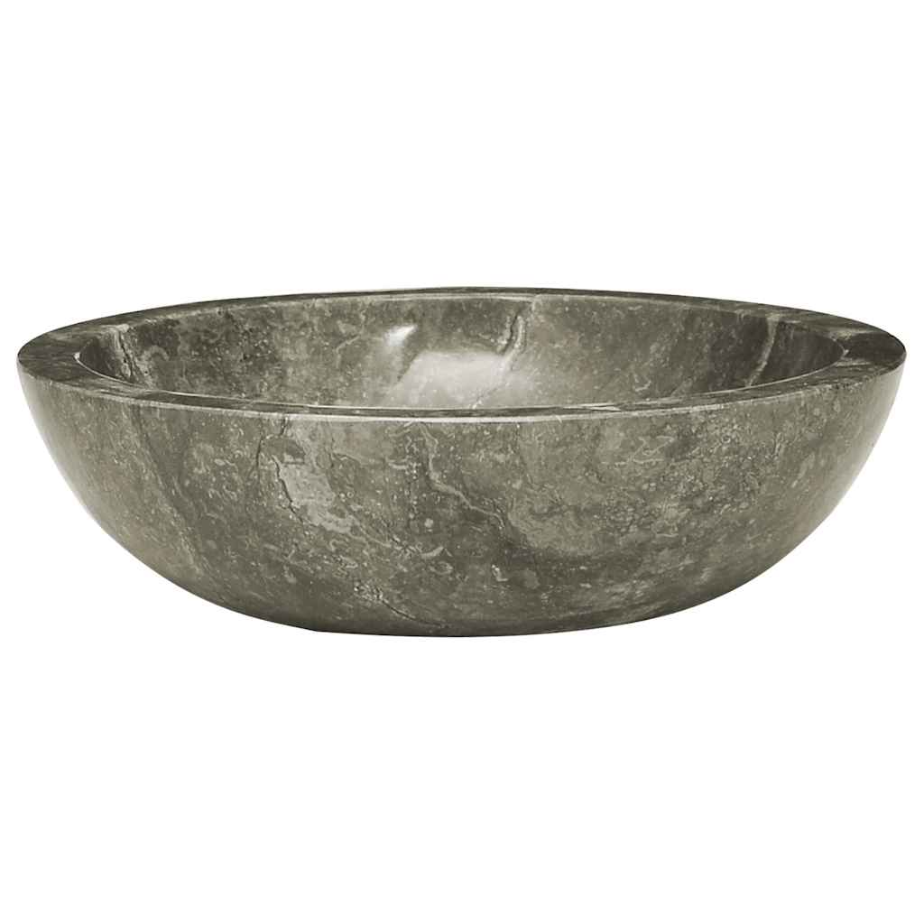Umivaonik sivi Ø 40 x 12 cm mramorni