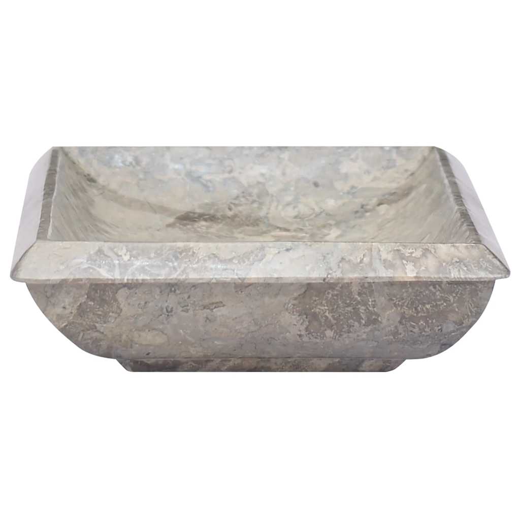 Umivaonik sivi 50 x 35 x 10 cm mramorni