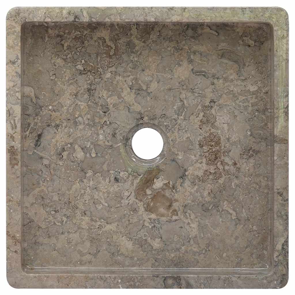 Umivaonik sivi 40 x 40 x 10 cm mramorni