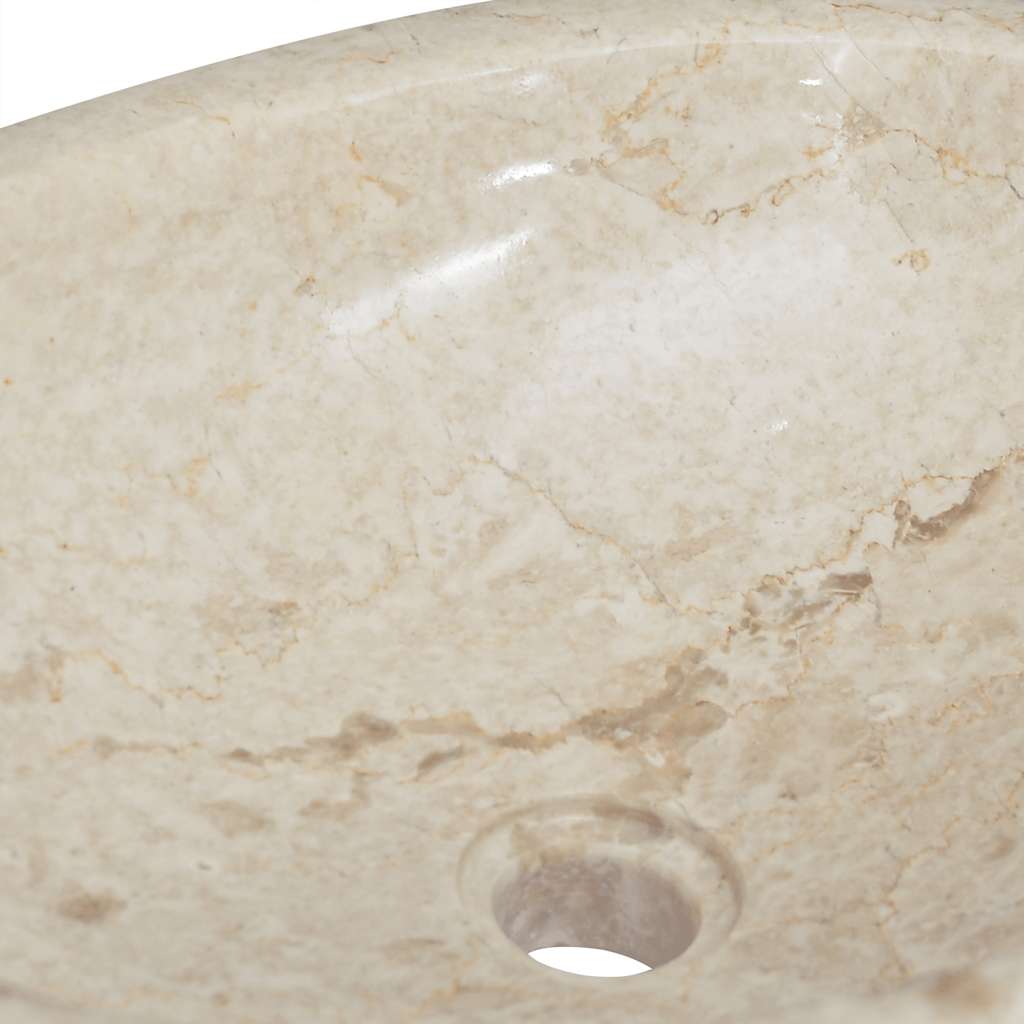 Umivaonik krem 53 x 40 x 15 cm mramorni