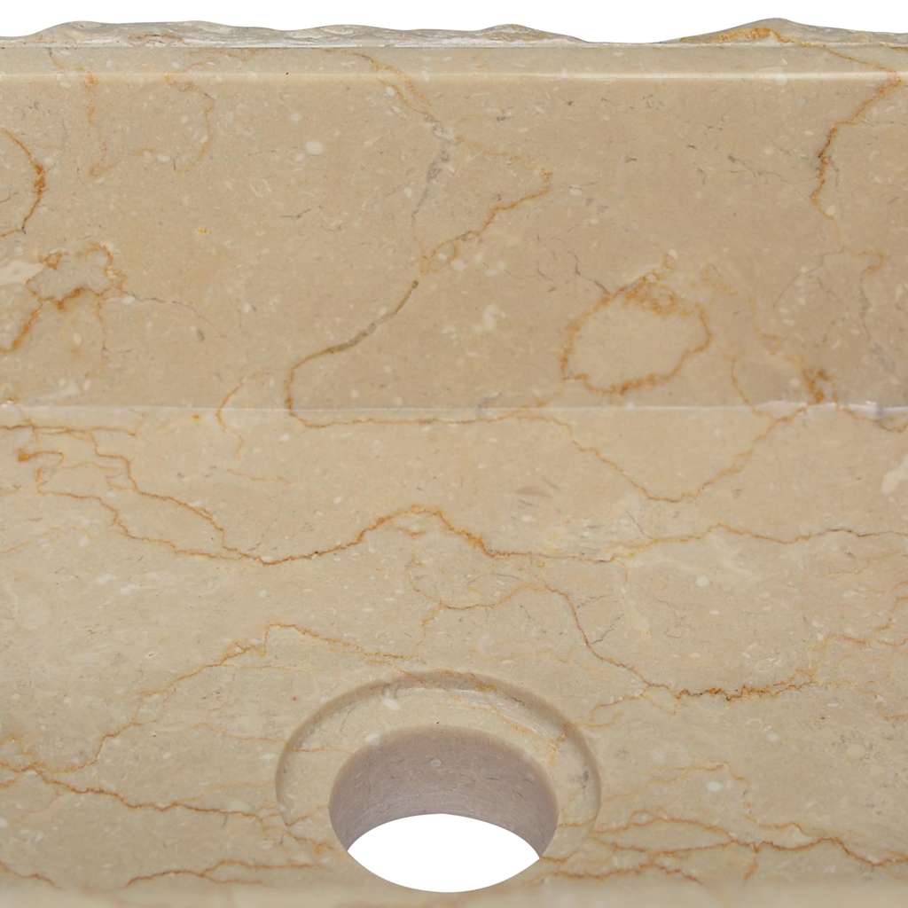 Umivaonik krem 30 x 30 x 13 cm mramorni