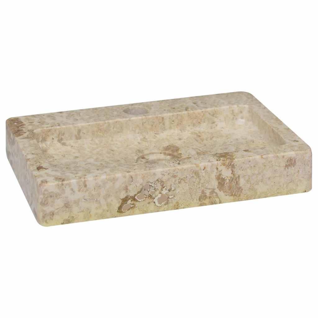 Zidni umivaonik krem 38 x 24 x 6,5 cm mramorni