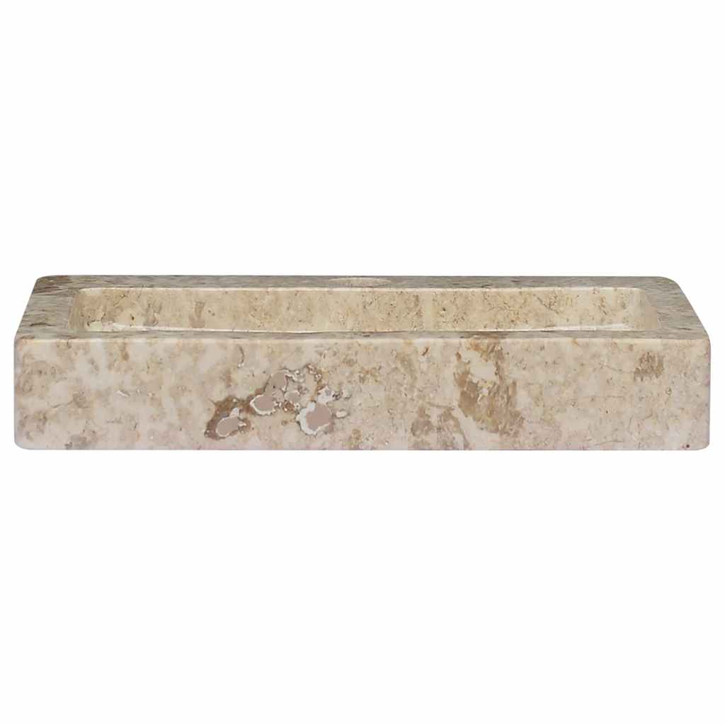 Zidni umivaonik krem 38 x 24 x 6,5 cm mramorni