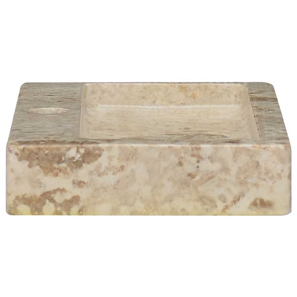 Zidni umivaonik krem 38 x 24 x 6,5 cm mramorni