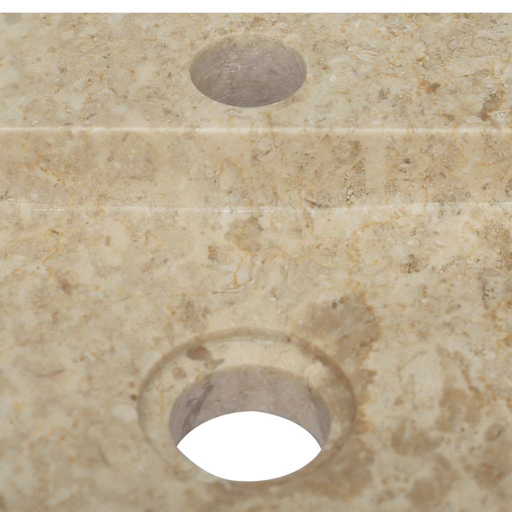 Zidni umivaonik krem 38 x 24 x 6,5 cm mramorni