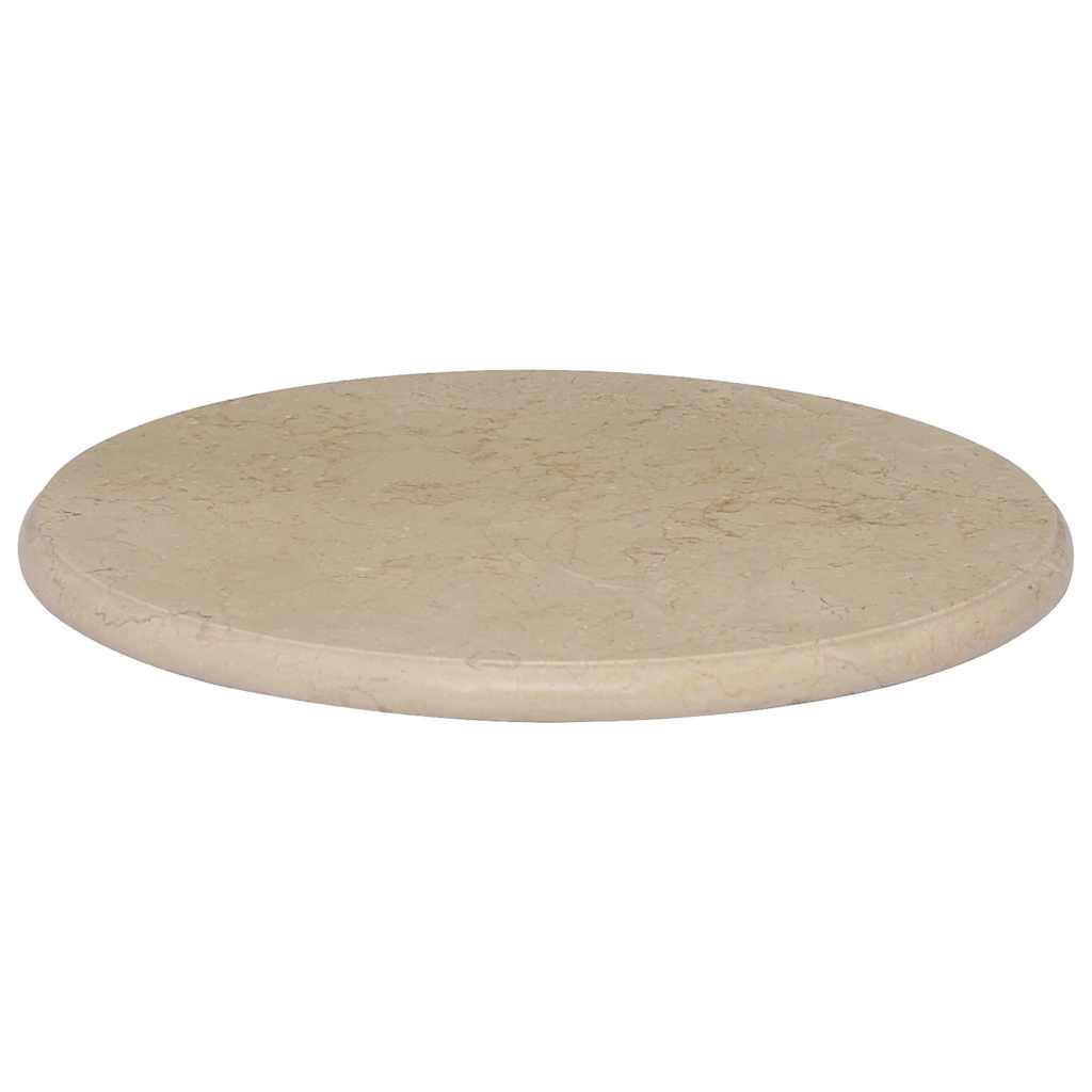 Stolna ploča krem Ø 50 x 2,5 cm mramorna