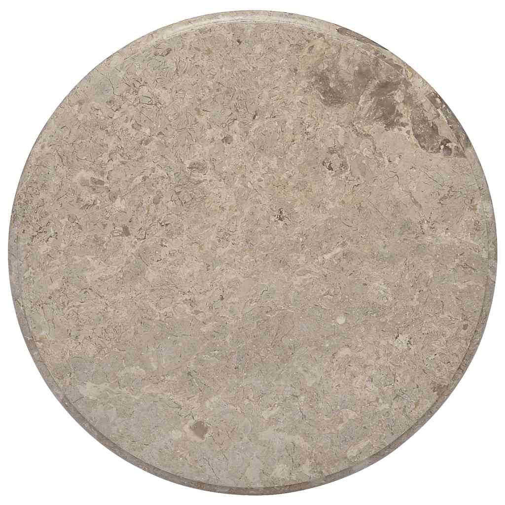 Stolna ploča siva Ø 60 x 2,5 cm mramorna