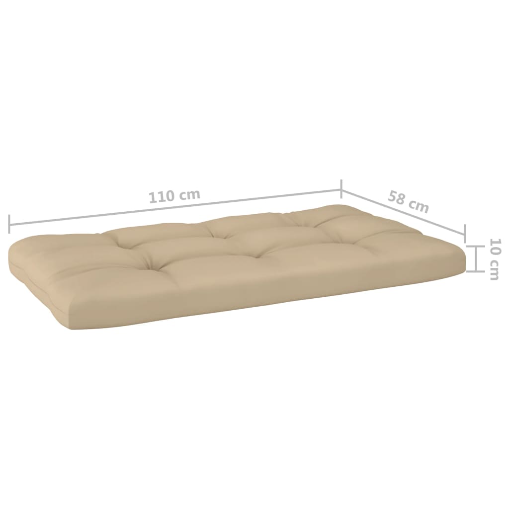 Srednja vrtna sofa od paleta od sivo impregnirane borovine