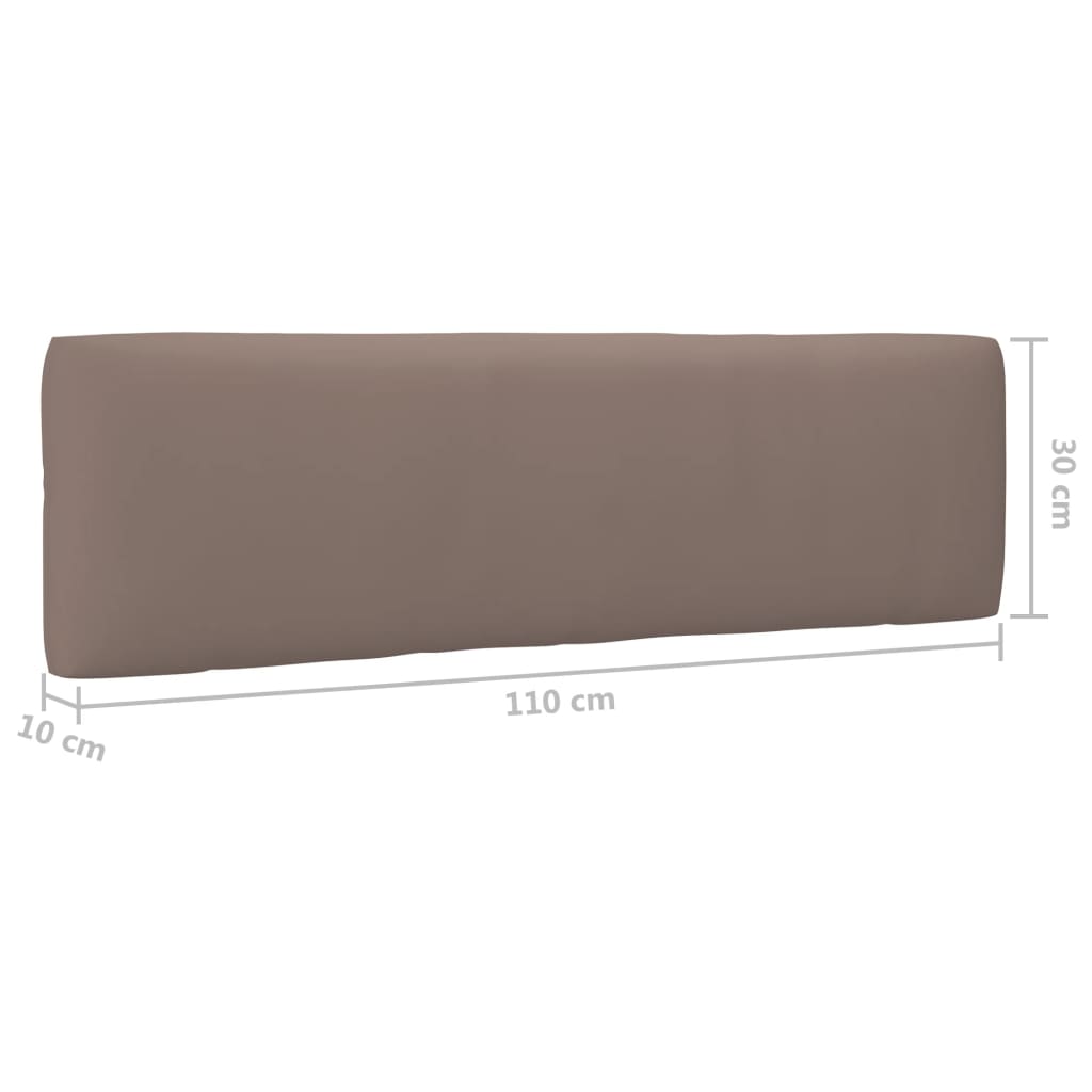 Srednja vrtna sofa od paleta od sivo impregnirane borovine