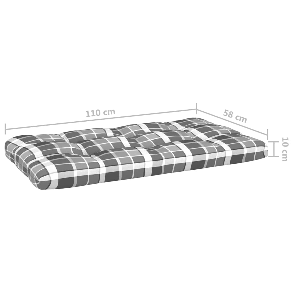 Srednja vrtna sofa od paleta od bijelo impregnirane borovine