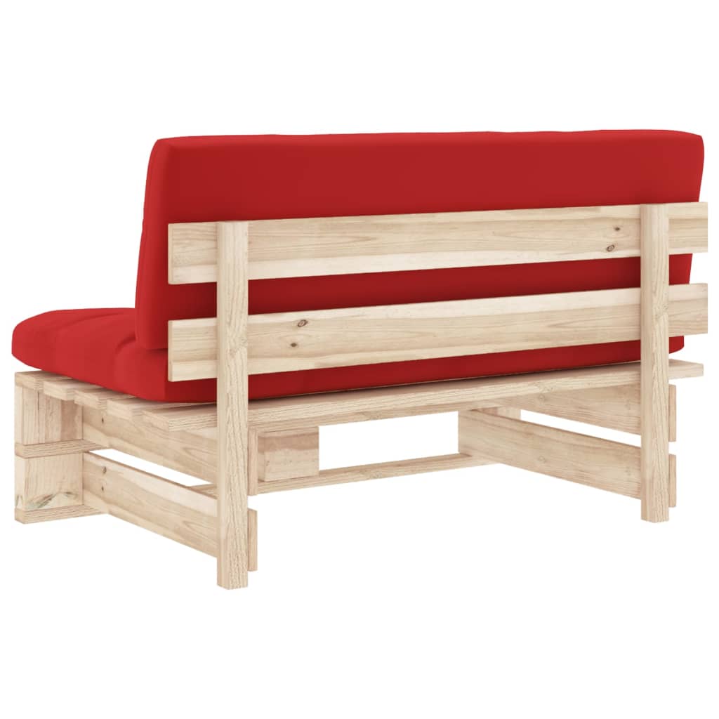 Srednja vrtna sofa od paleta od impregnirane borovine