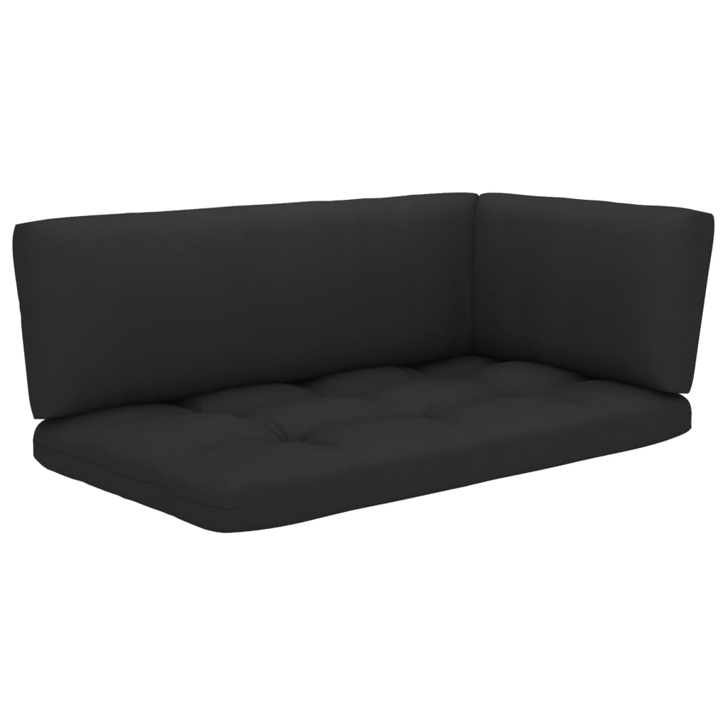 Kutna vrtna sofa od paleta od sivo impregnirane borovine