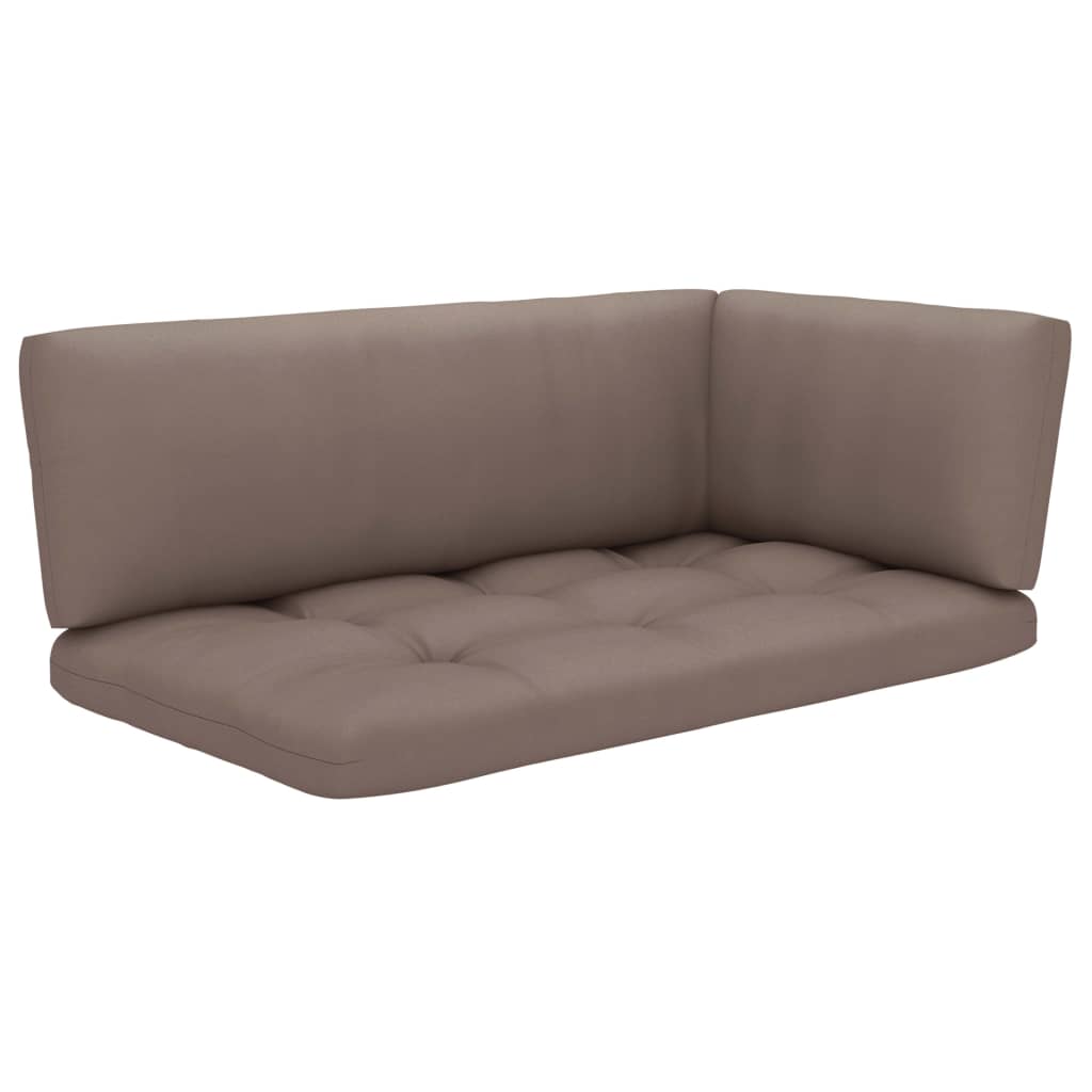 Kutna vrtna sofa od paleta od sivo impregnirane borovine