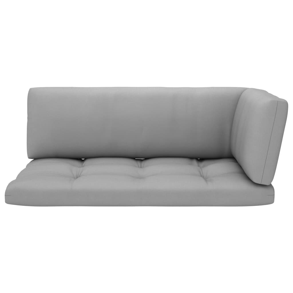 Kutna vrtna sofa od paleta od crno impregnirane borovine