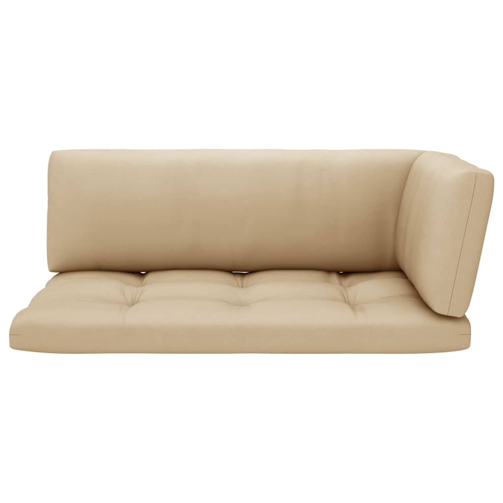 Kutna vrtna sofa od paleta od crno impregnirane borovine