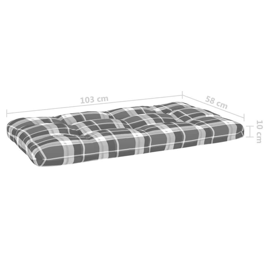 6-dijelna garnitura od paleta s jastucima impregnirana borovina