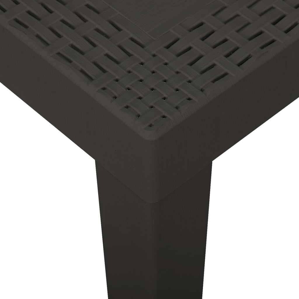 Vrtni stol antracit 79 x 65 x 72 cm plastični