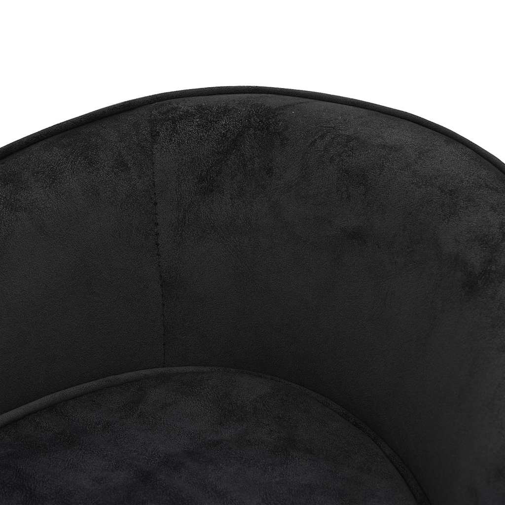 Sofa za pse crna 69 x 49 x 40 cm plišana