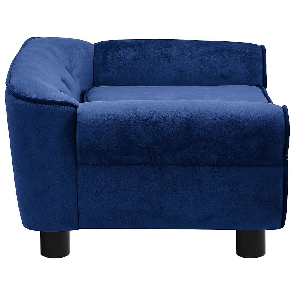 Sofa za pse plava 72 x 45 x 30 cm plišana