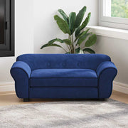 Sofa za pse plava 72 x 45 x 30 cm plišana