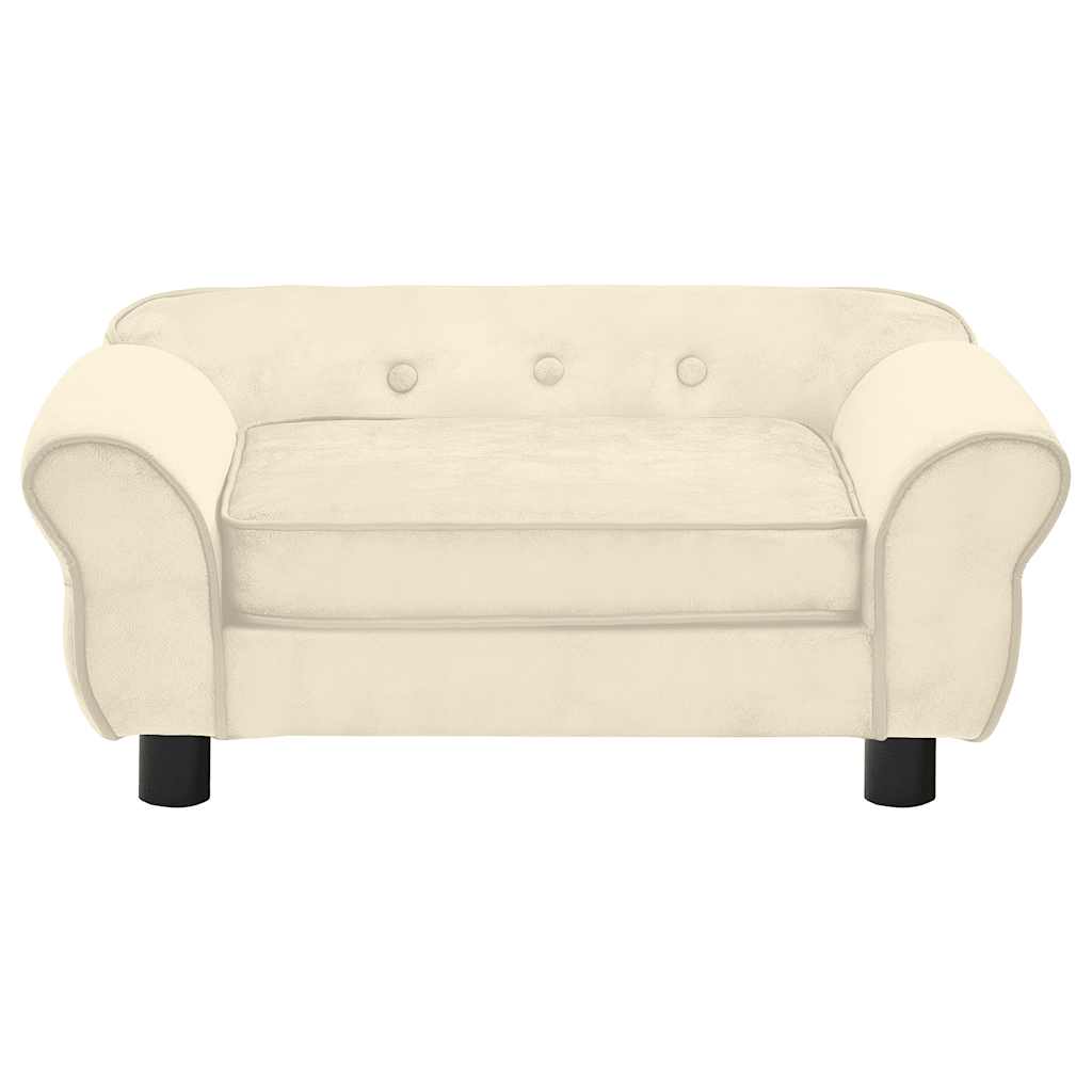 Sofa za pse krem 72 x 45 x 30 cm plišana