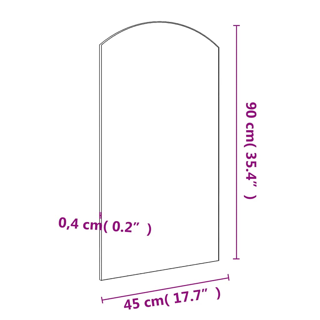 Ogledalo 90 x 45 cm stakleno