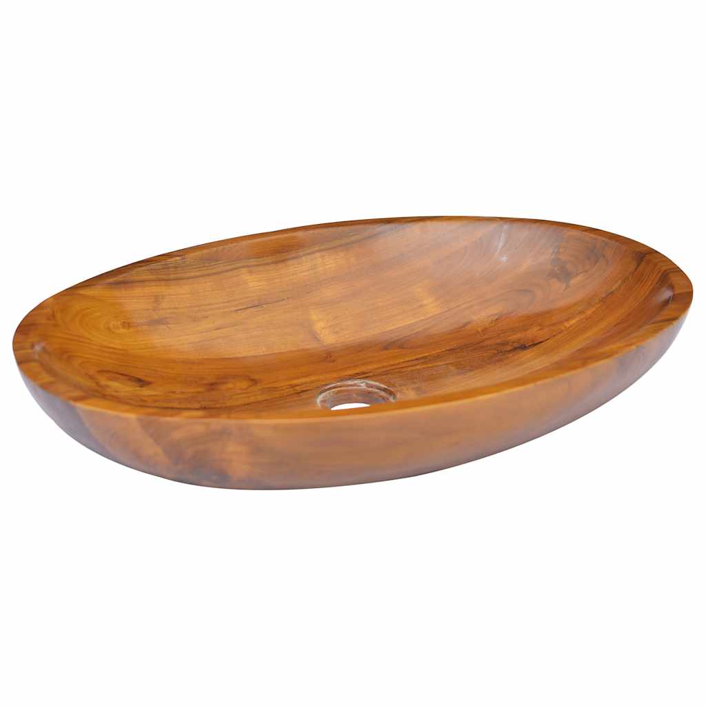Umivaonik od masivne tikovine 60 x 40 x 10 cm