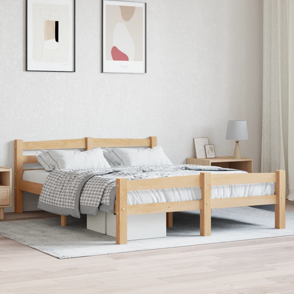 Okvir za krevet od masivne borovine 120 x 200 cm