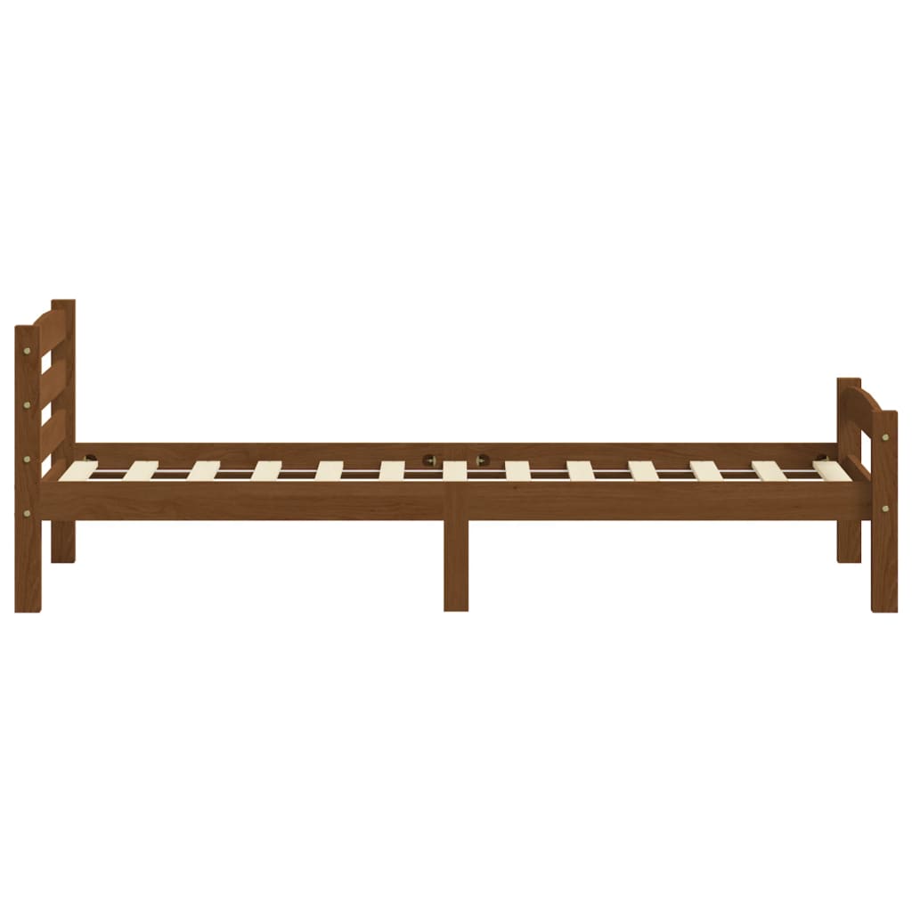 Okvir za krevet od masivne borovine boja meda 100 x 200 cm