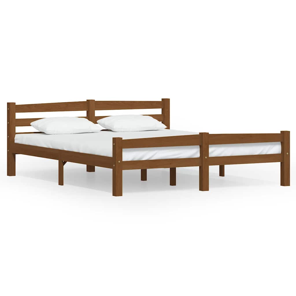 Okvir za krevet od masivne borovine boja meda 160 x 200 cm