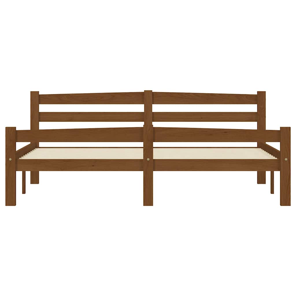 Okvir za krevet od masivne borovine boja meda 160 x 200 cm