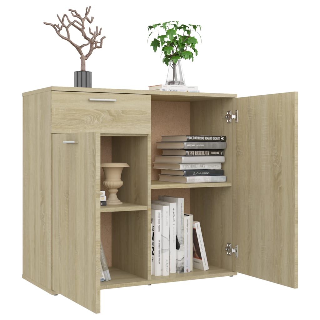 Komoda boja hrasta sonome 80 x 36 x 75 cm od konstruiranog drva