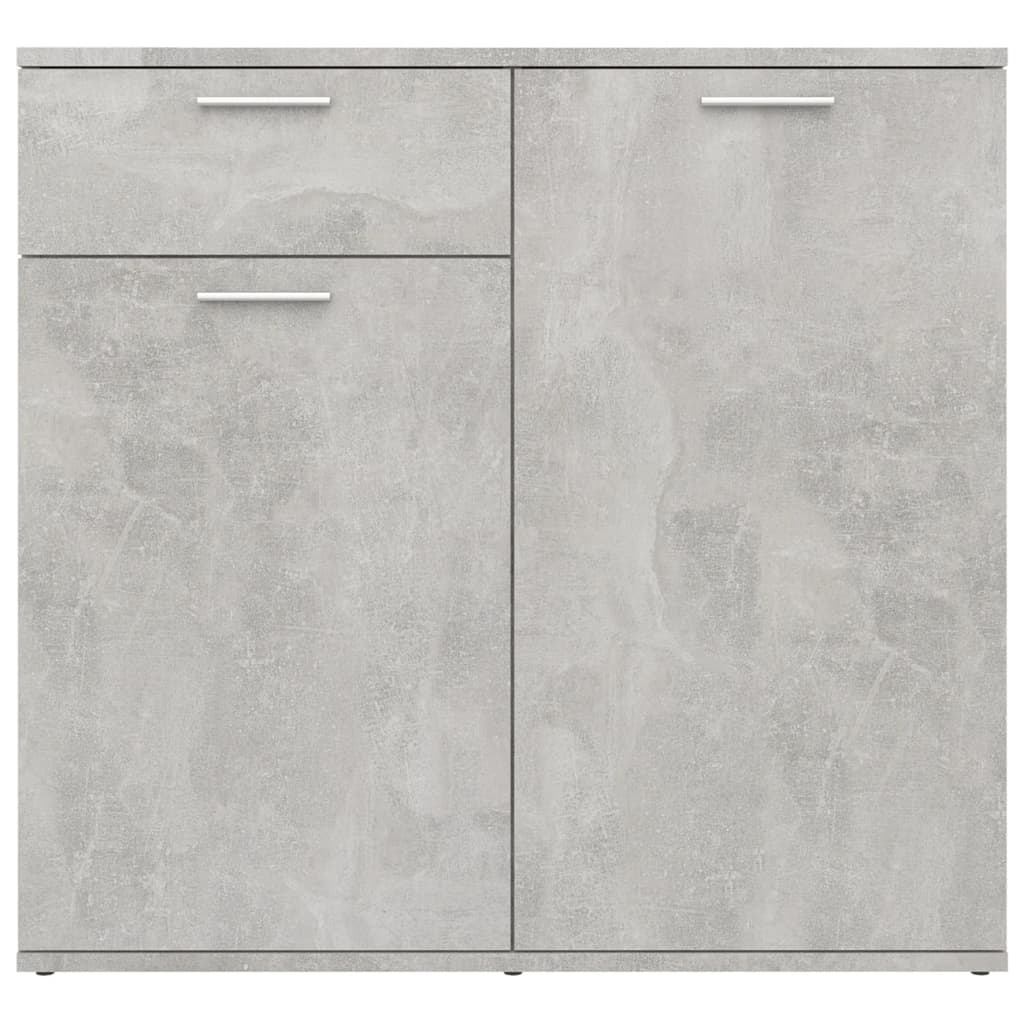 Komoda siva boja betona 80 x 36 x 75 cm od konstruiranog drva