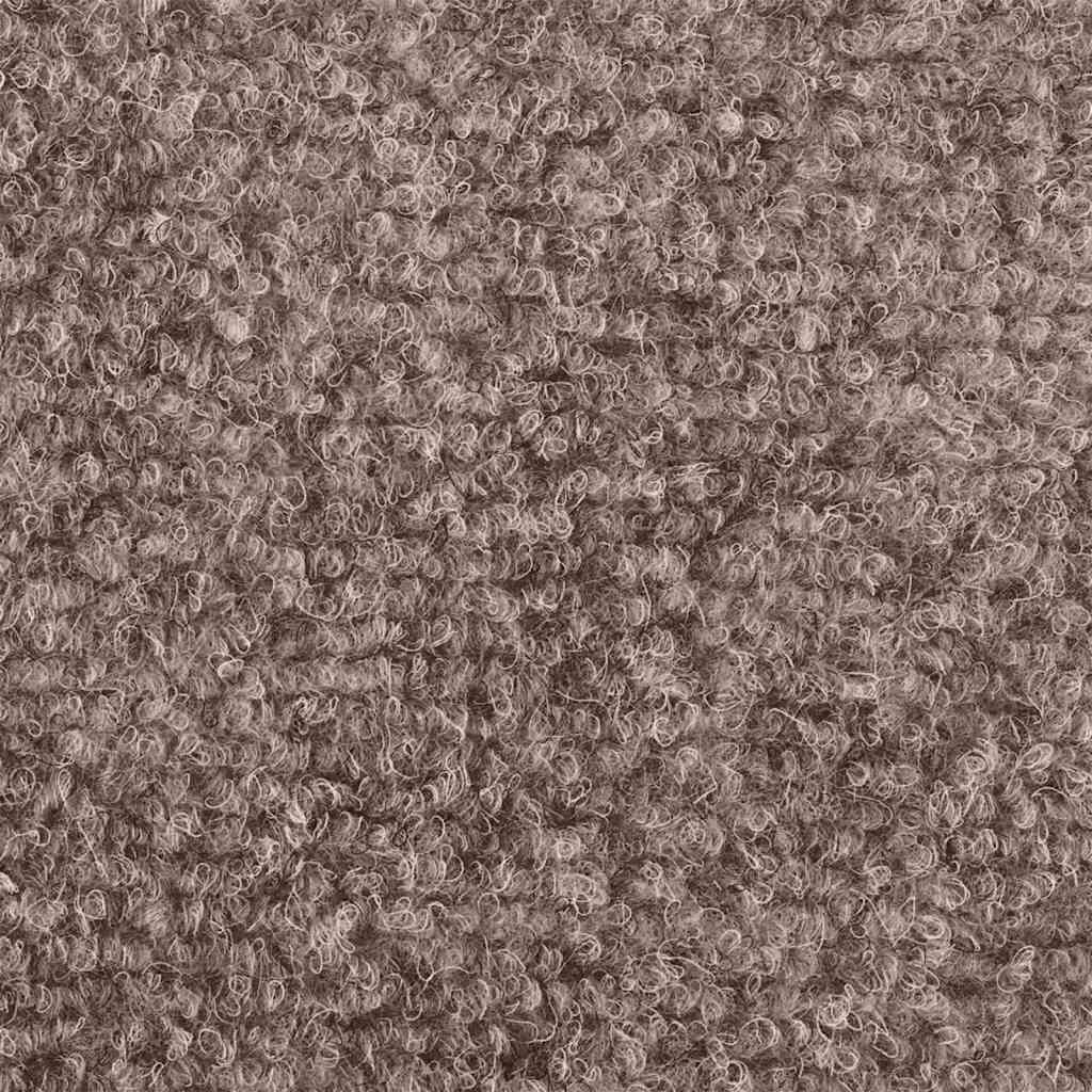 Prostirke za stepenice, samoljepljive, 10 kom, 56x17x3 cm, svijetlosmeđe, poluokrugle
