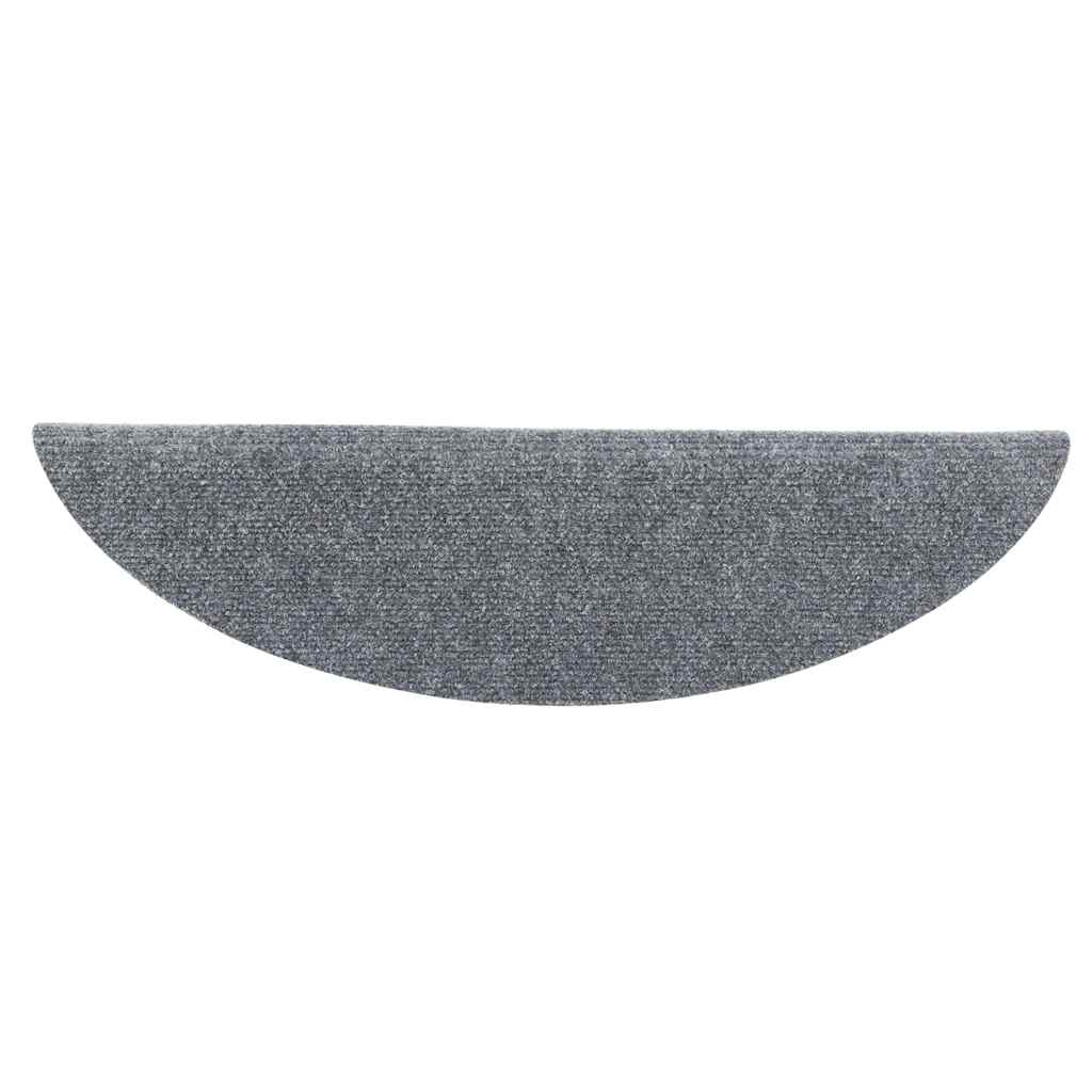 Samoljepljivi otirači za stepenice 10 kom svjetlosivi 56x17x3cm