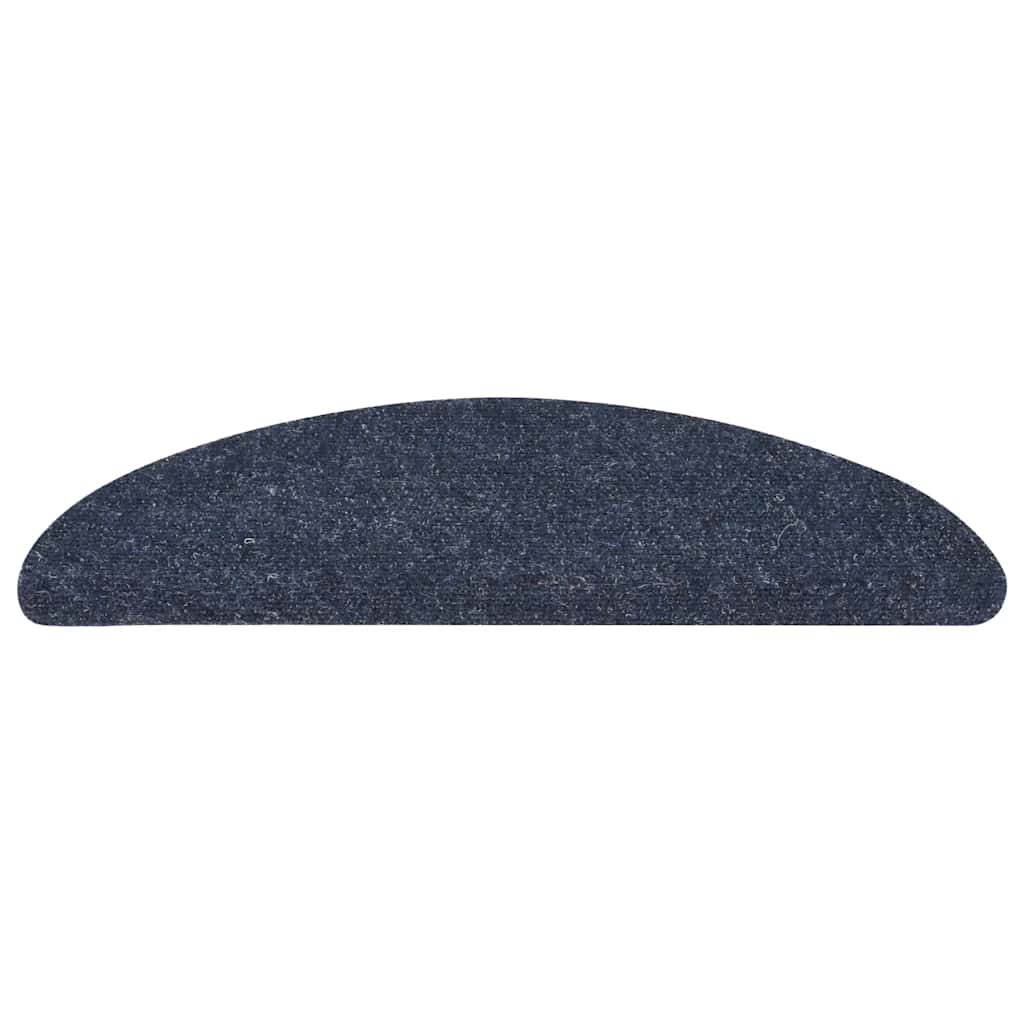 Prostirke za stepenice samoljepljive 10 kom 56x17x3 cm plave poluokrugle
