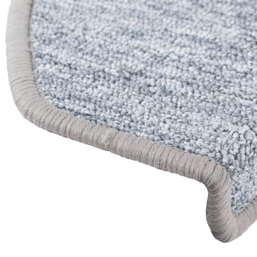 Prostirke za stepenice 10 kom 65x24x4 cm svijetlo sive poluokrugle velike