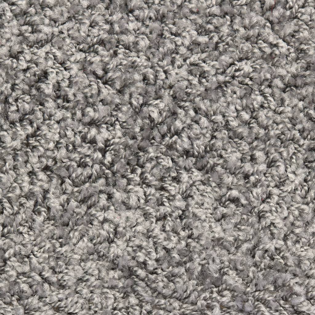 Prostirke za stepenice 10 kom 56x17x3 cm sive poluokrugle