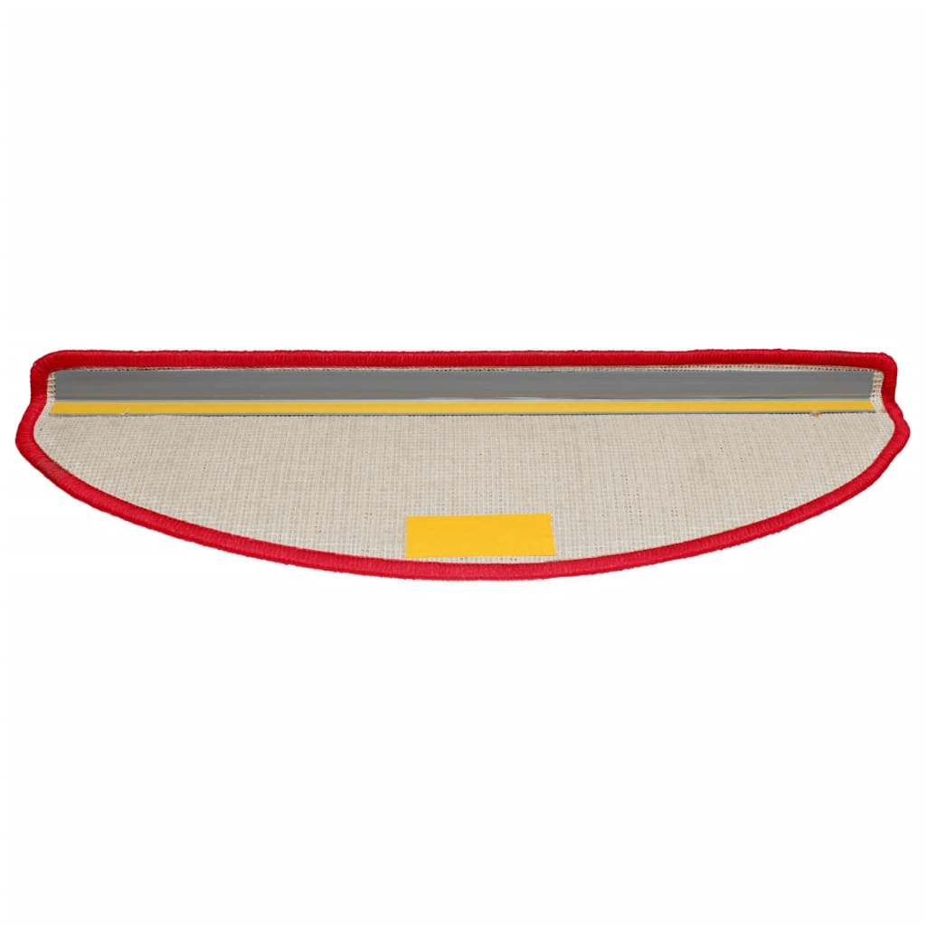 Prostirke za stepenice 10 kom 65x21x4 cm crvene poluokrugle velike