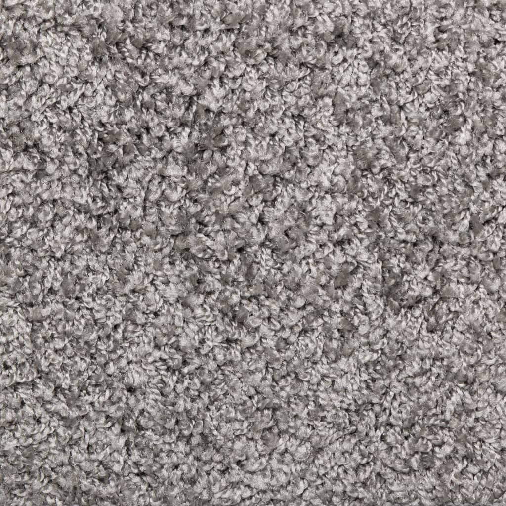Prostirke za stepenice 10 kom 65x21x4 cm sive s pravokutnim rubom