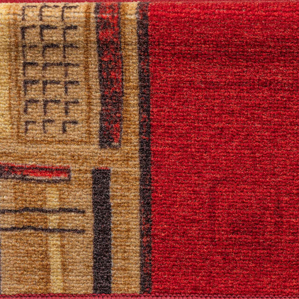 Otirači za stepenice samoljepljivi 5 kom 65x21x4 cm crveni