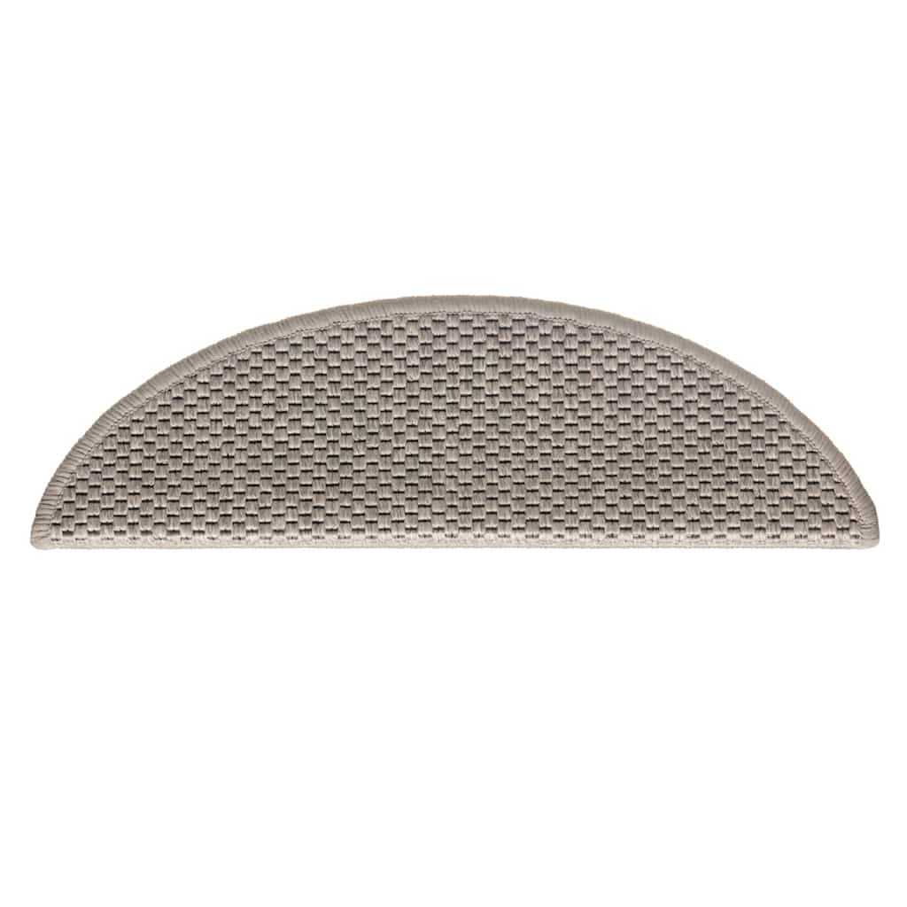 Samoljepljivi otirači za stepenice 15 kom 56x17x3 cm srebrni