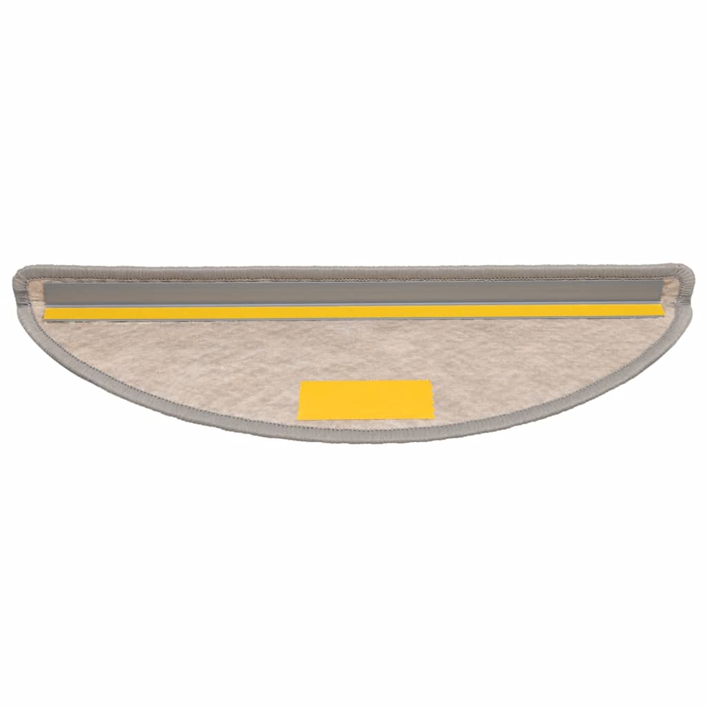 Samoljepljivi otirači za stepenice 15 kom 56x17x3 cm srebrni