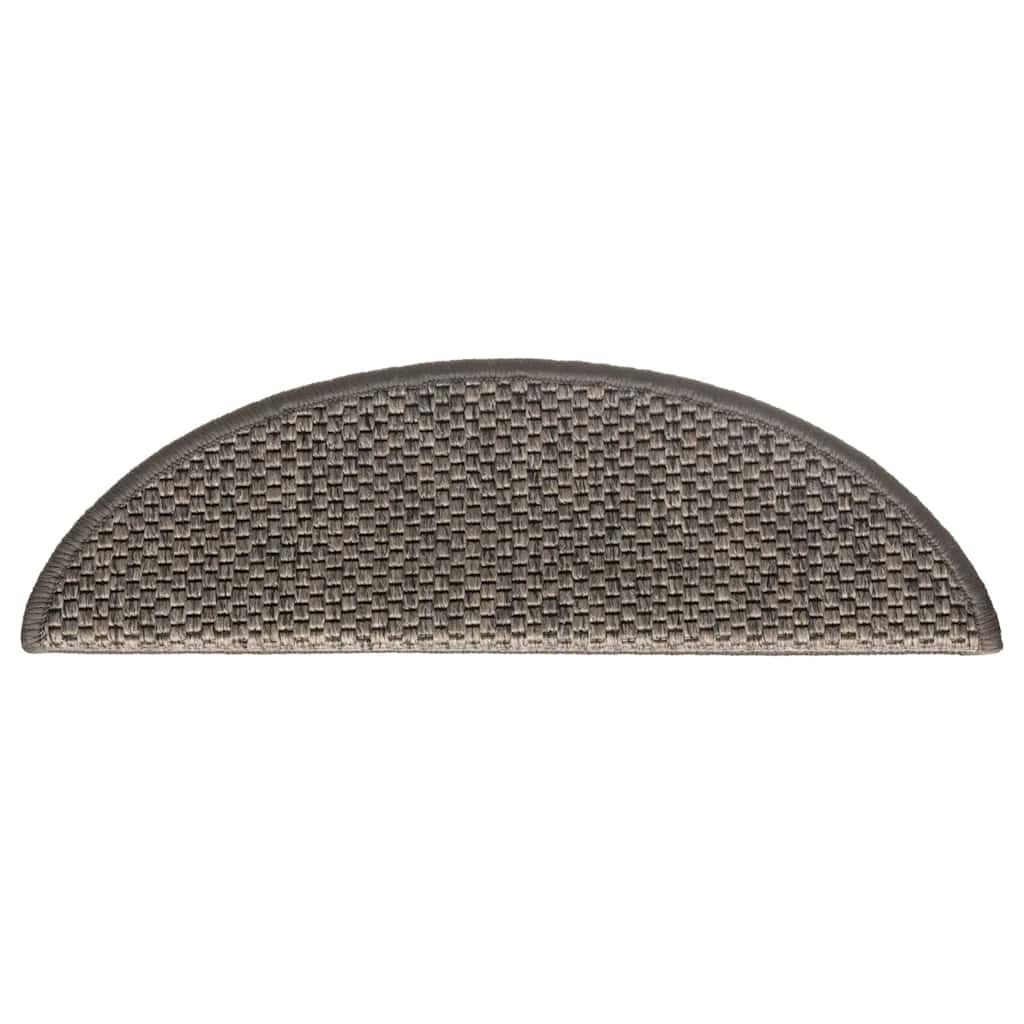 Samoljepljivi otirači za stepenice 15 kom 56x17x3 cm sivi/bež