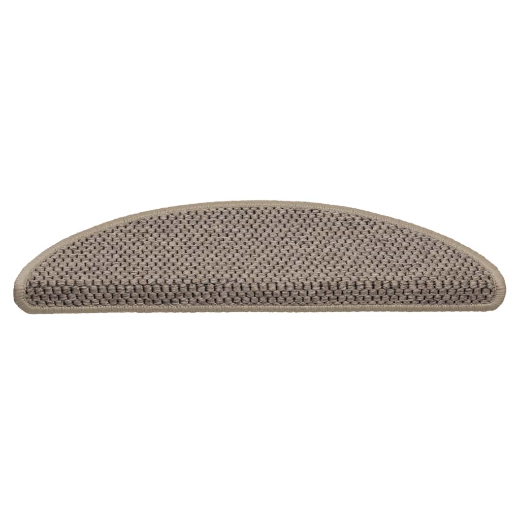 Samoljepljivi otirači za stepenice 15 kom 56x17x3 cm tamnobež