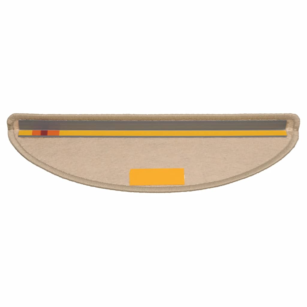 Samoljepljivi otirači za stepenice 15 kom 56x17x3 cm tamnobež
