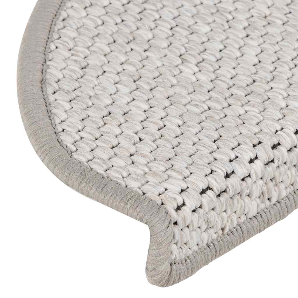 Samoljepljivi otirači za stube 15 kom 65x21x4 cm boja platine