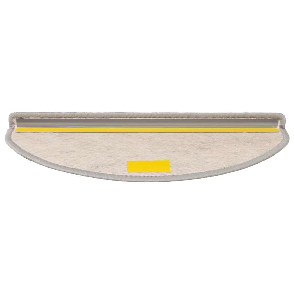 Samoljepljivi otirači za stepenice 15 kom 65x21x4 cm srebrni