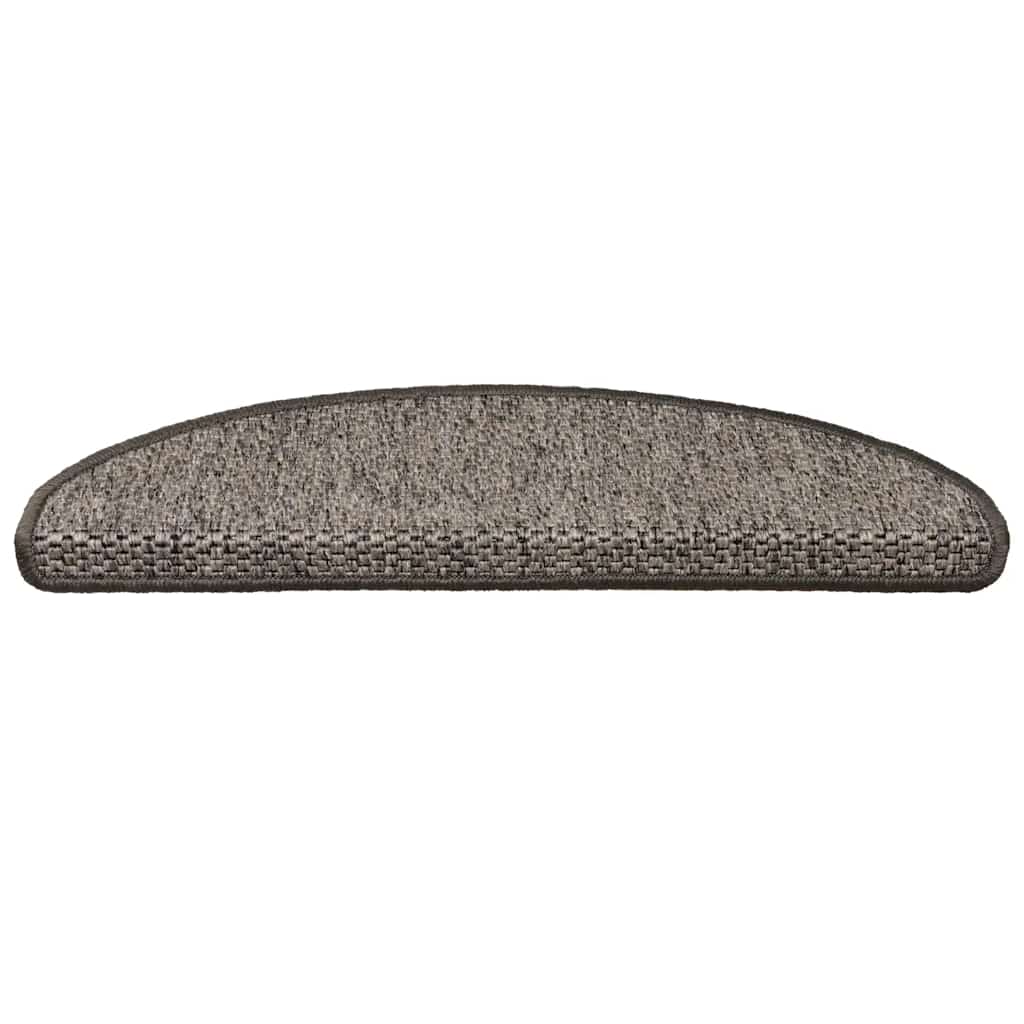 Samoljepljivi otirači za stepenice 15 kom 65x21x4 cm sivi/bež