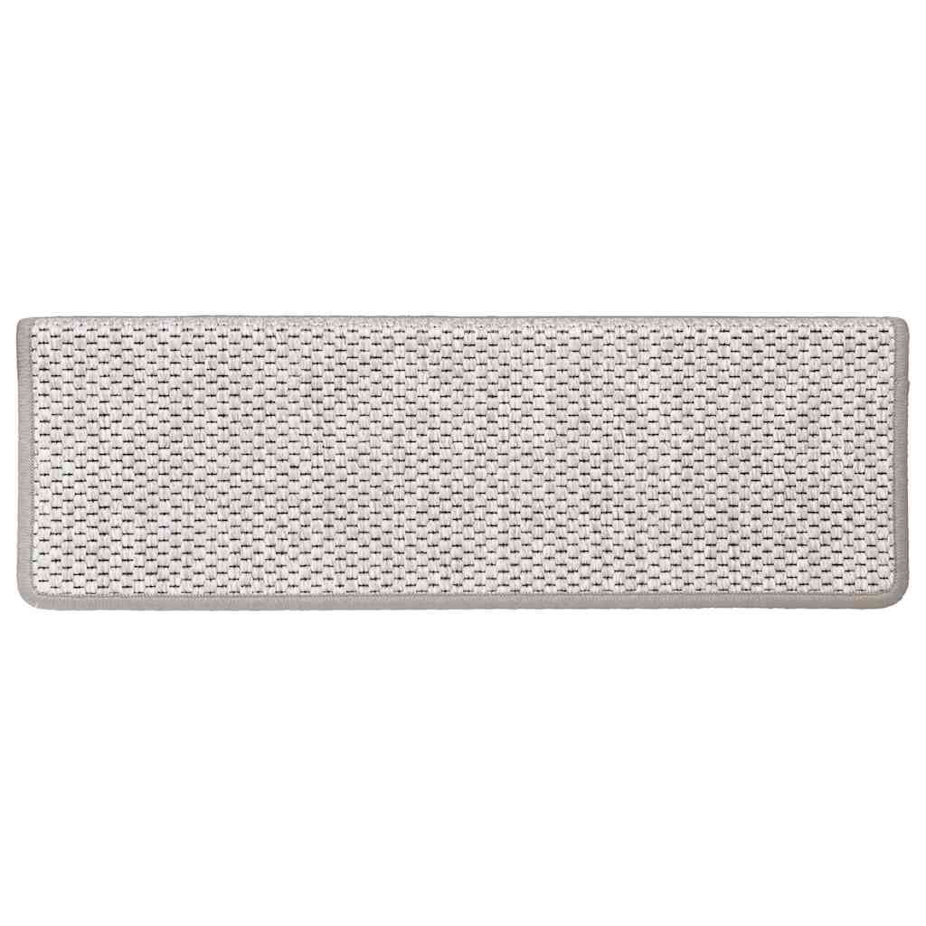 Samoljepljivi otirači za stube 15 kom 65x21x4 cm boja platine